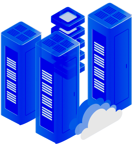 Cloud Hosting Illustration Light