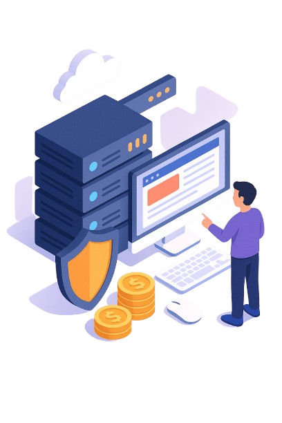 Premium Hosting Illustration